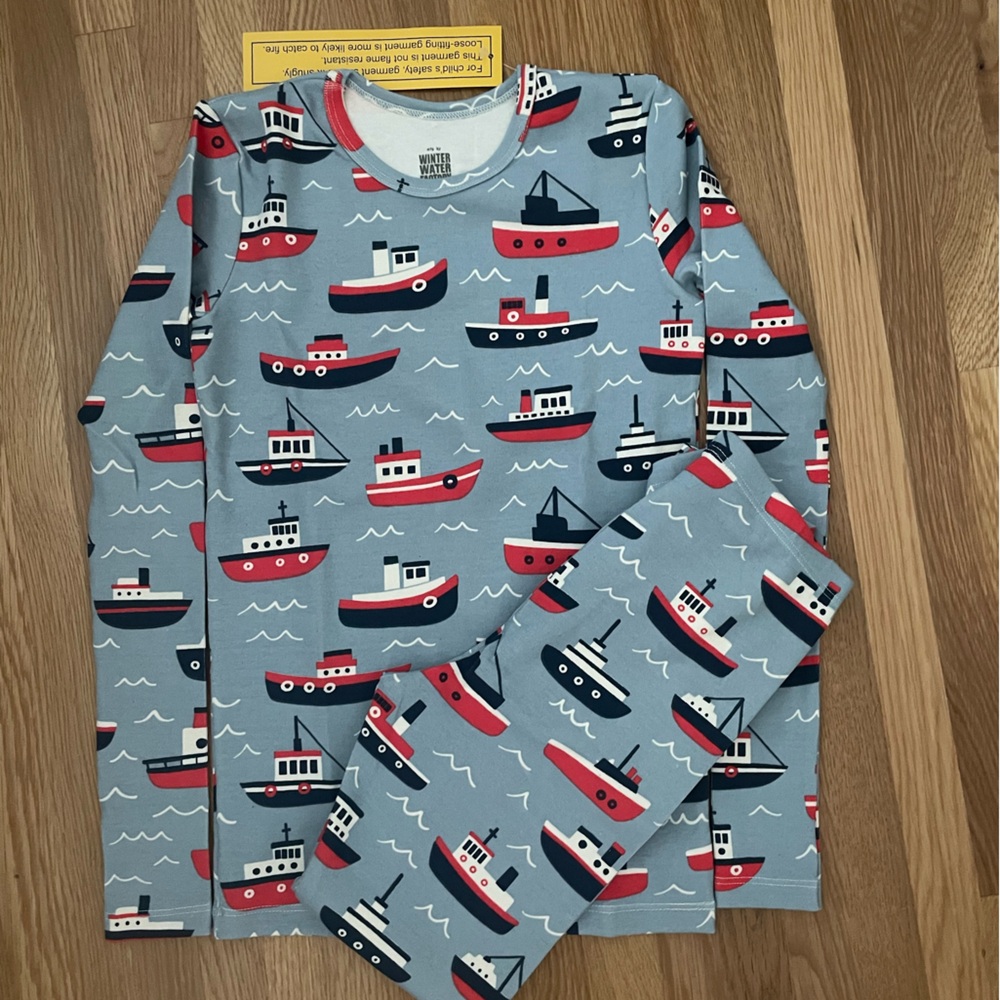 Winter Water Factory organic kids pajamas